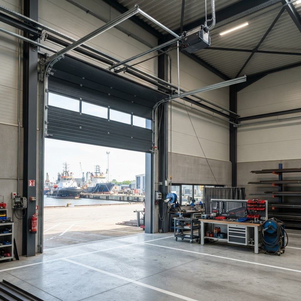 Mare Island Workshop garage door project